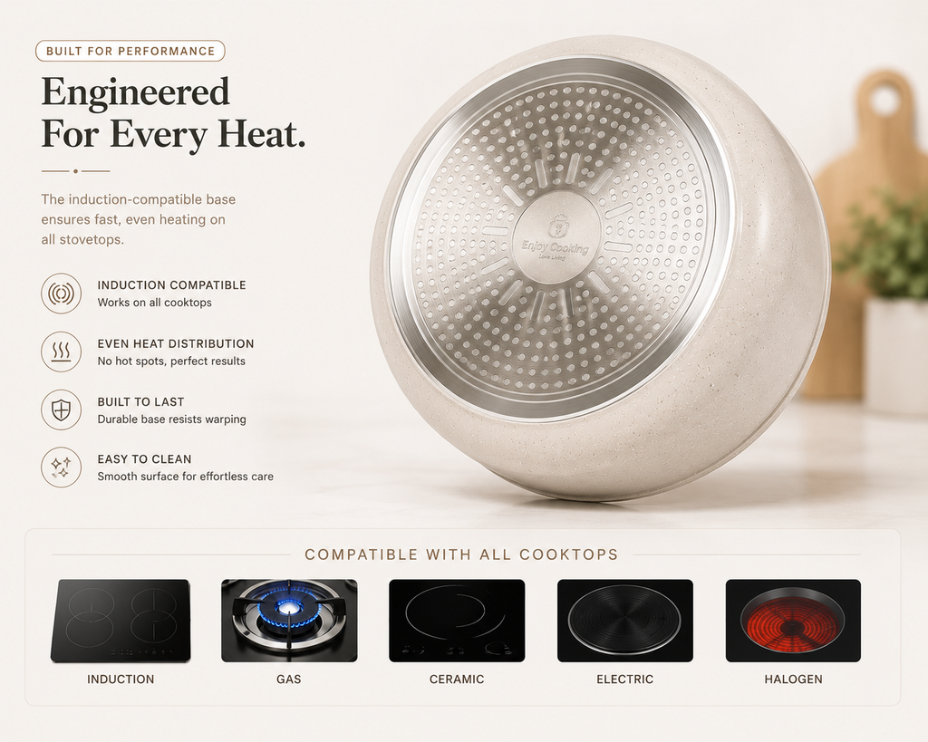 Modern 9-Piece Nonstick Cookware Collection
