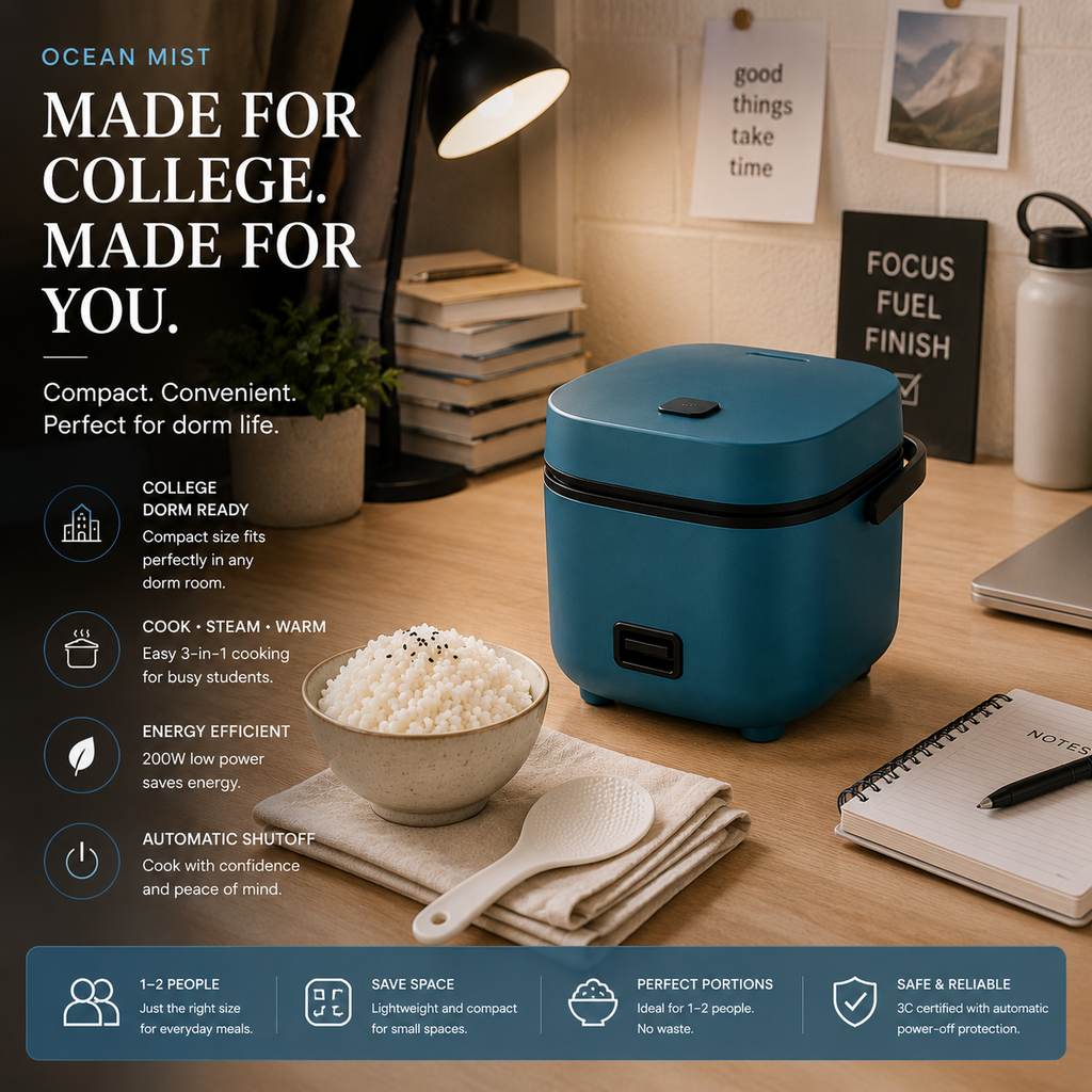 Ocean Mist Mini Rice Cooker